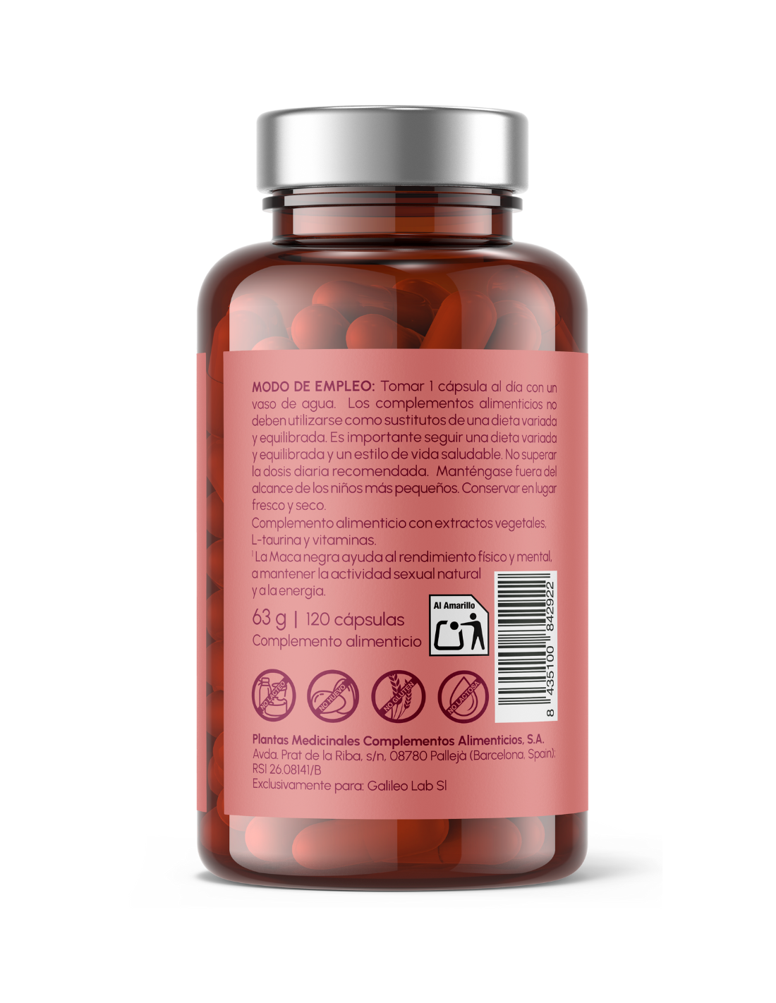 Maca y Taurina - Rendimiento físico, sexual y vitalidad