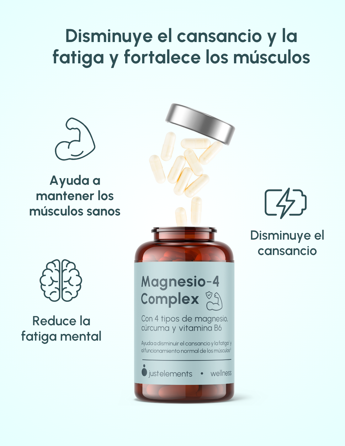 Pack Vigor y energía: Maca + Taurina y Magnesio - 4 Complex