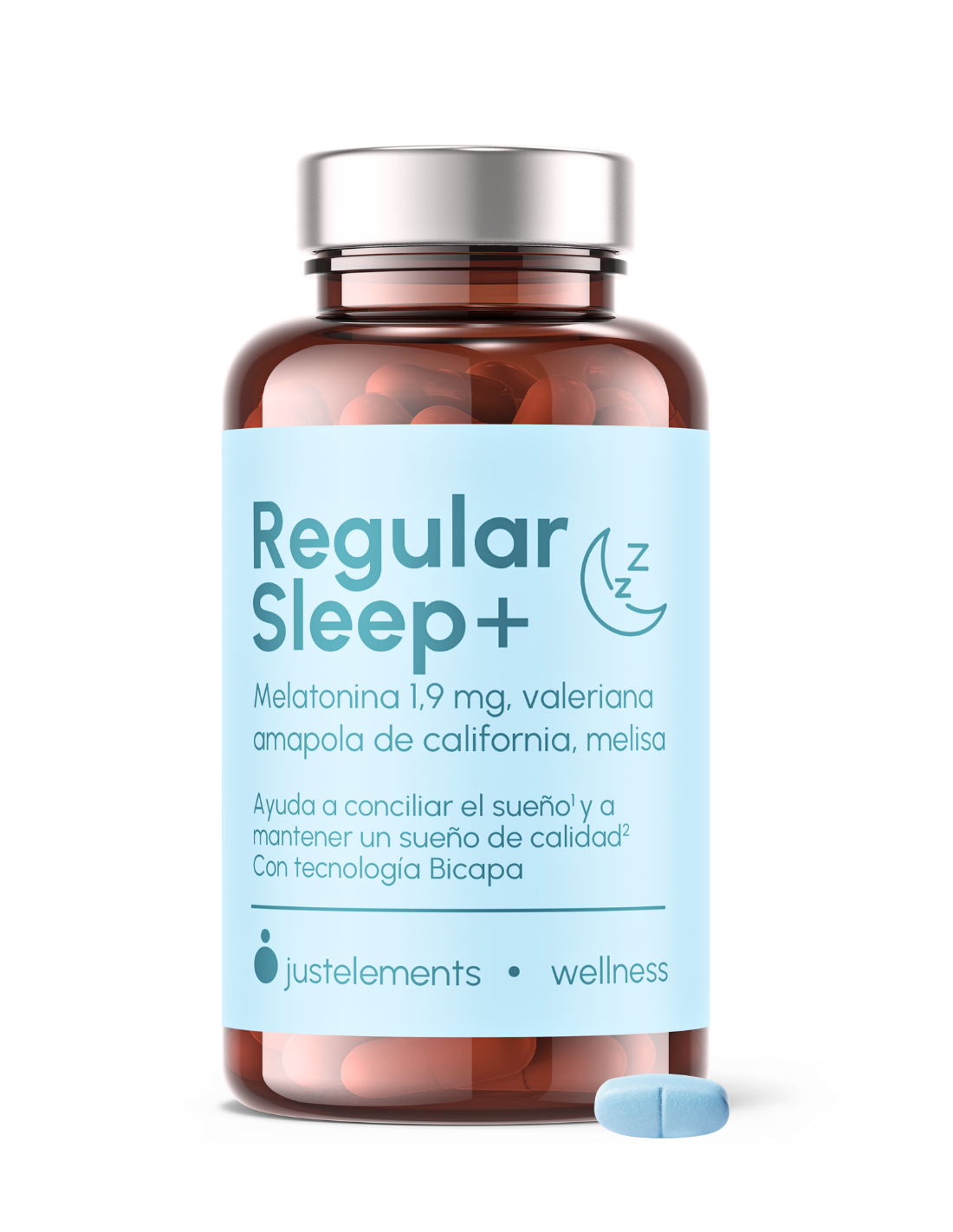 Regular Sleep - Melatonina bicapa de alta concentración 1,9 mg