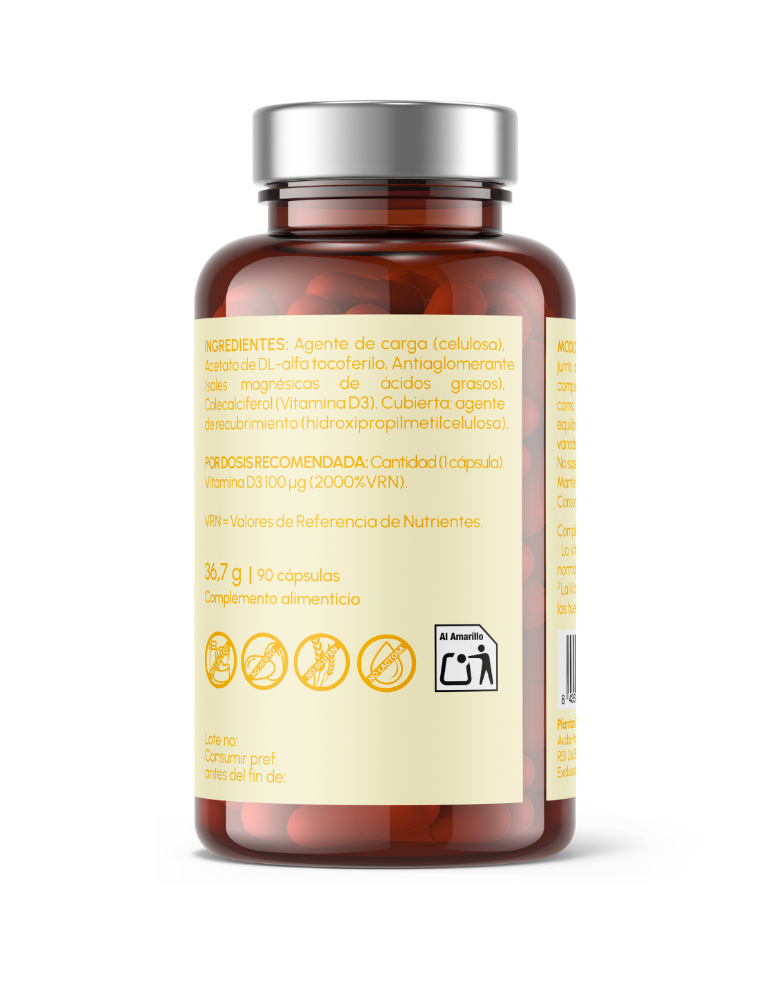 Vitamina D3 4000 UI - Refuerza tus huesos, defensas y articulaciones