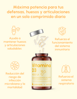 Vitamina D3 4000 UI - Refuerza tus huesos, defensas y articulaciones