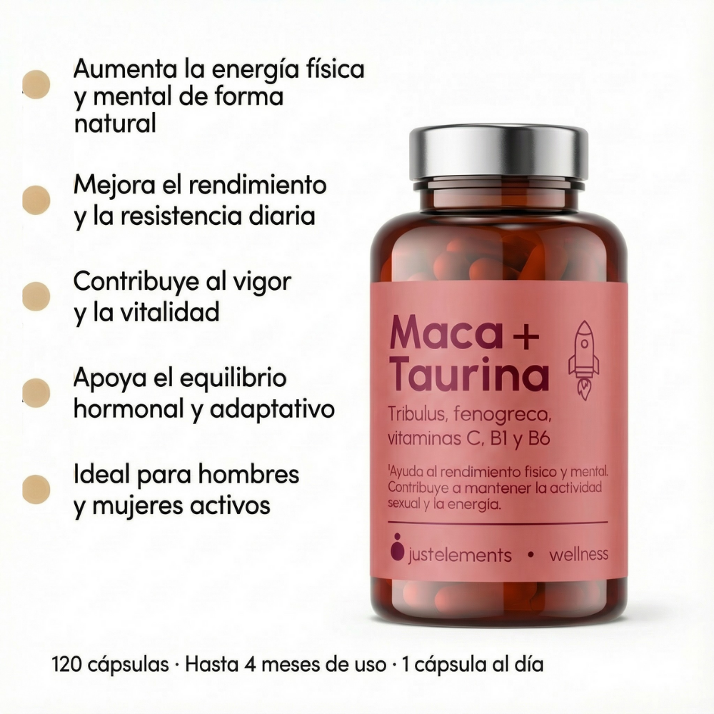 Pack 2 Maca y Taurina - Mejora tu rendimiento físico y sexual