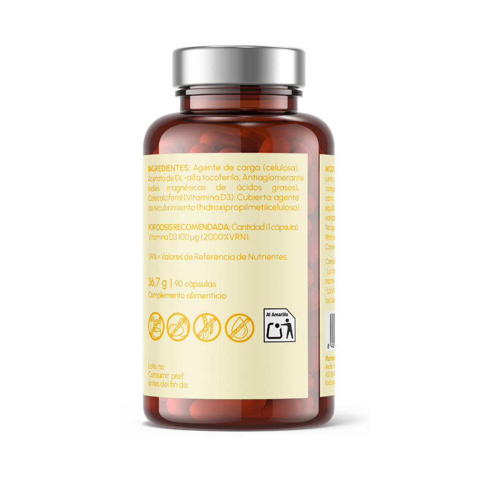Pack 2 Vitamina D3 4000 UI de Just Elements Wellness