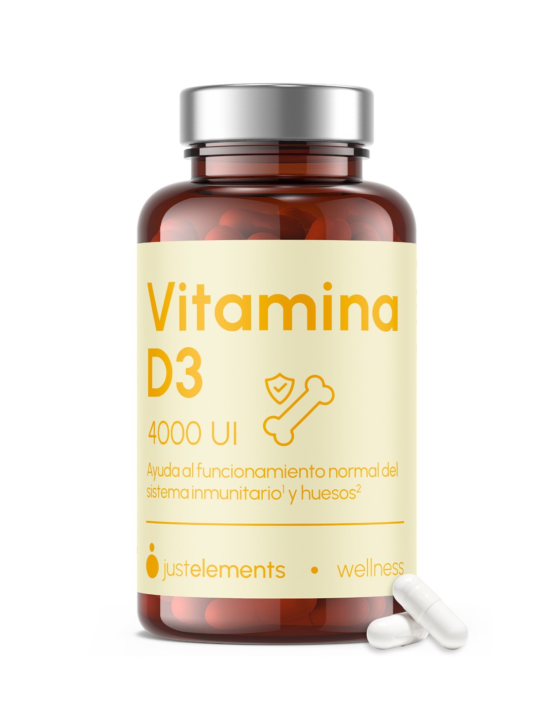 Pack 2 Vitamina D3 4000 UI de Just Elements Wellness