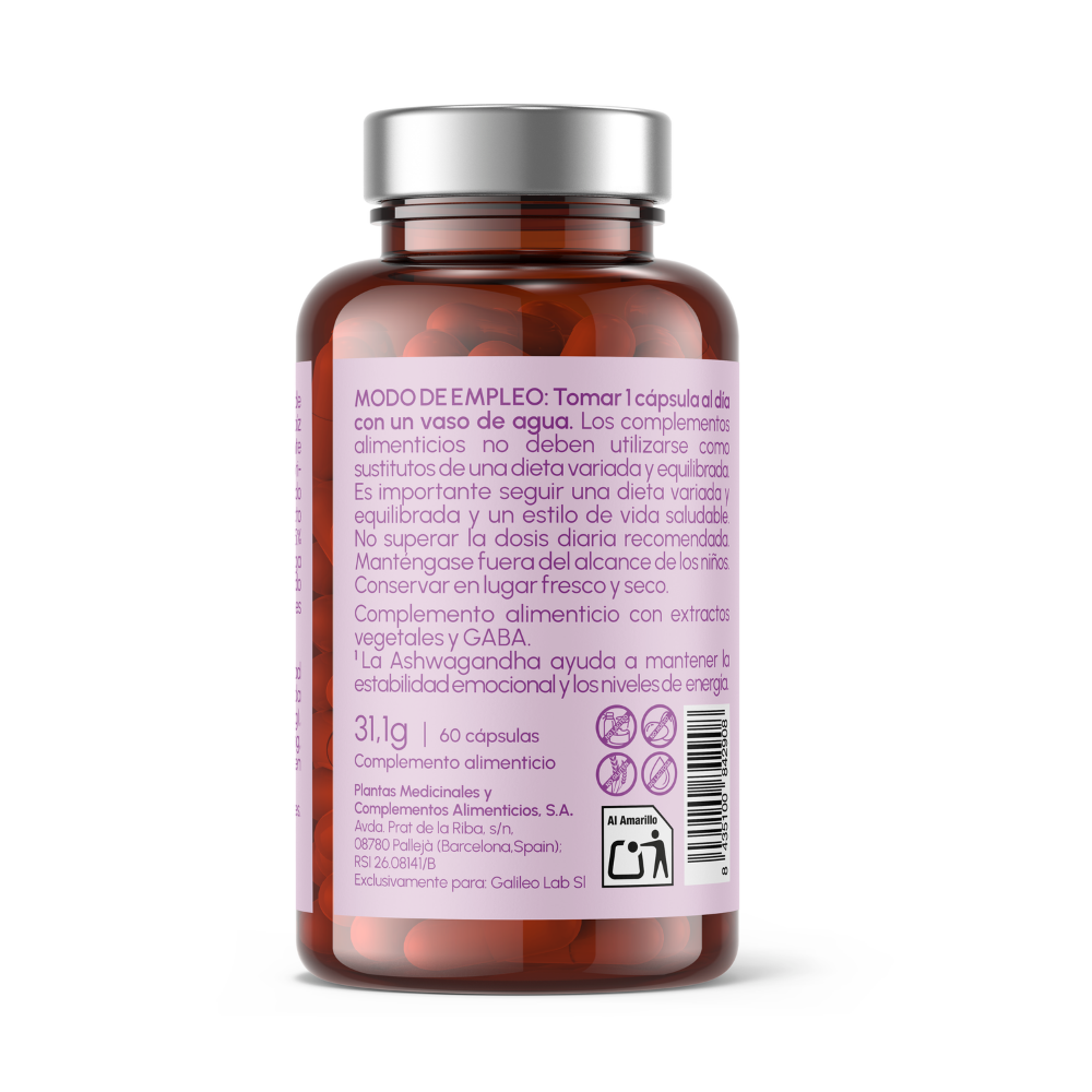 Keep Calm - Ashwagandha + Magnesio, Melisa y Gaba