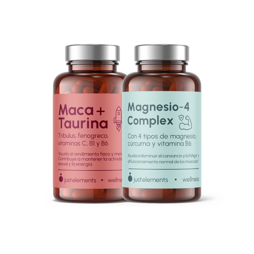 Pack Vigor y energía: Maca + Taurina y Magnesio - 4 Complex