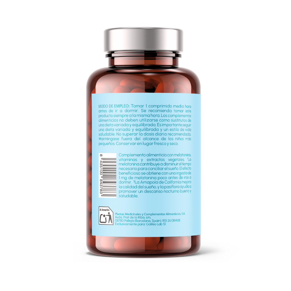 Regular Sleep - Melatonina bicapa de alta concentración 1,9 mg